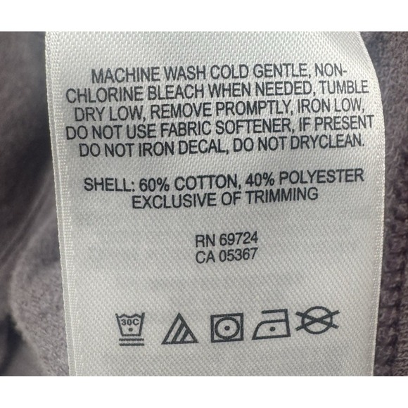 Columbia Women's Cowl Neck Pullover Sweater Purple Size 1X Cozy Thumbholes - Picture 9 of 12